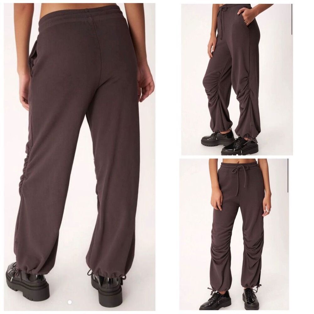Project Social T Brown Drawstring Jogger Pants